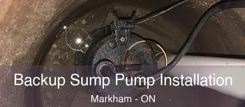 Backup Sump Pump Installation Markham - ON