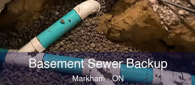 Basement Sewer Backup Markham - ON