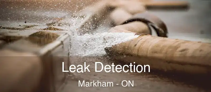 Leak Detection Markham - ON