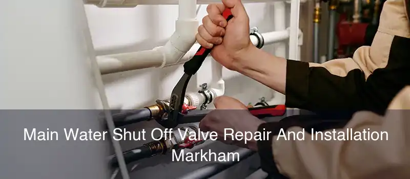 Main Water Shut Off Valve Repair And Installation Markham