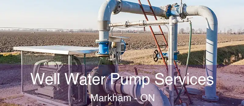 Well Water Pump Services Markham - ON